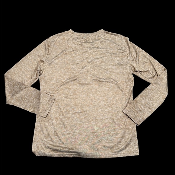 Men’s MYANM Vogue Brand Large Henley Long Sleeve T-Shirt Top Tee Gold Stretch - Picture 4 of 10